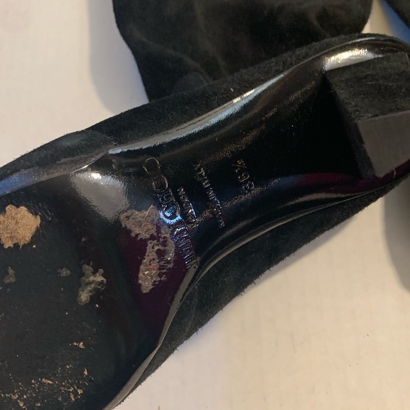 Jimmy choo heel boots women’s 36.5 shoes suede black - Picture 3 of 8